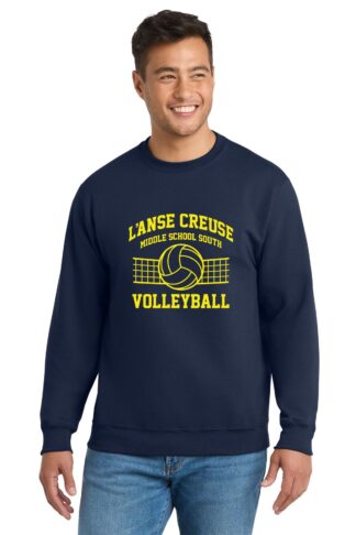 Navy and Gold Volleyball Crewneck